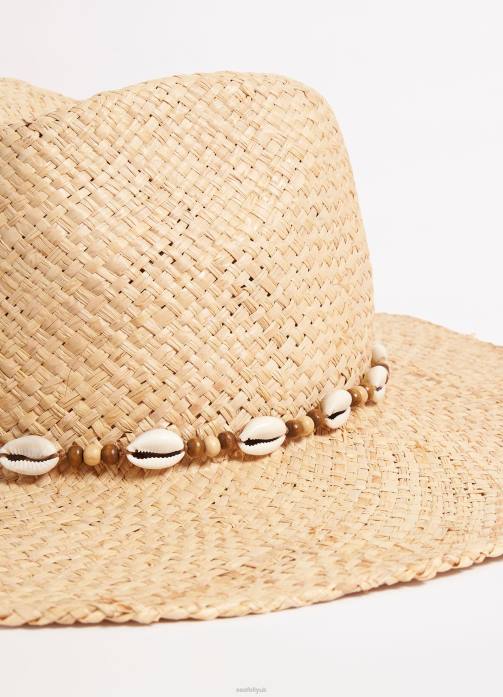 Raffia Cowgirl Hat Natural Seafolly Women Accessories JRJZ785