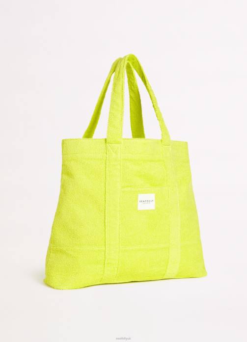 Terry Beach Tote Wild Lime Seafolly Women Accessories JRJZ769