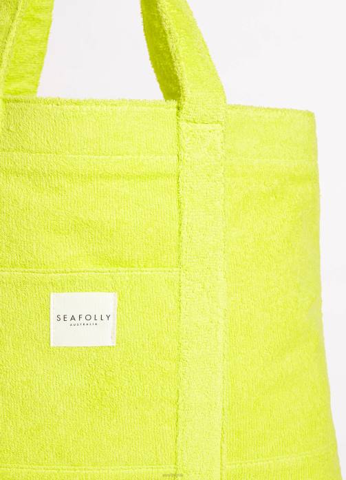 Terry Beach Tote Wild Lime Seafolly Women Accessories JRJZ769