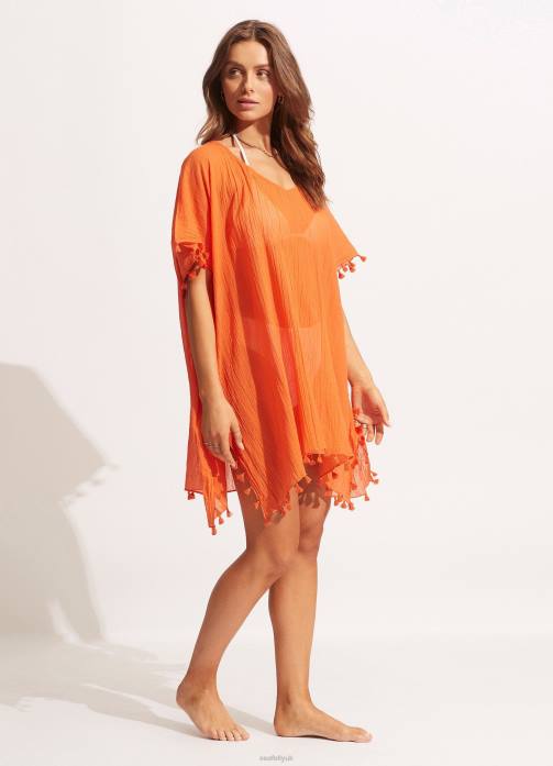 Amnesia Kaftan Mandarin Seafolly Women Clothes JRJZ713