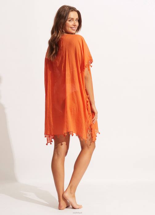 Amnesia Kaftan Mandarin Seafolly Women Clothes JRJZ713