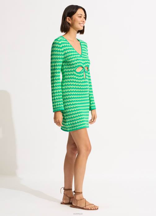 Carnaby Knit Cover Up Jade Seafolly Women Clothes JRJZ653