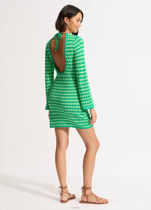 Carnaby Knit Cover Up Jade Seafolly Women Clothes JRJZ653