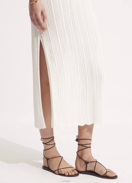 Crochet Knit Dress White Seafolly Women Clothes JRJZ661