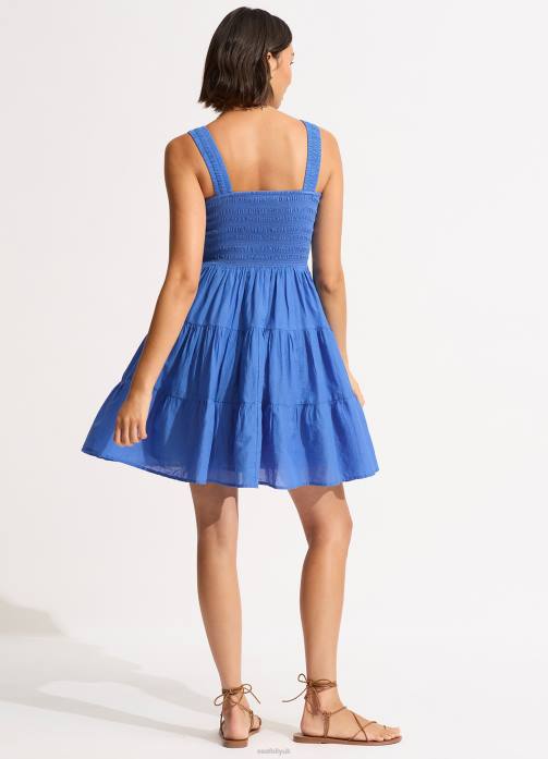 Faithful Mini Dress Azure Seafolly Women Clothes JRJZ669