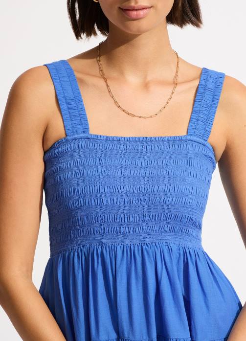 Faithful Mini Dress Azure Seafolly Women Clothes JRJZ669