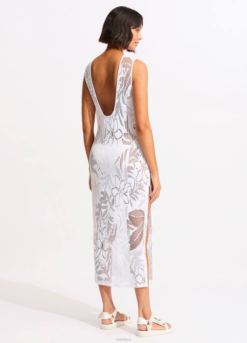 Islands Cover Up White Seafolly Women Clothes JRJZ671