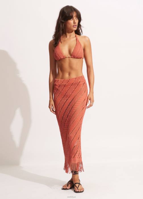 Marrakesh Skirt Cinnamon Seafolly Women Clothes JRJZ730