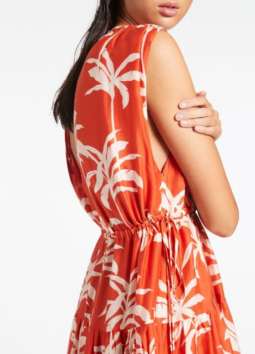 Palme Tiered Cover Up Cherry Seafolly Women Clothes JRJZ699