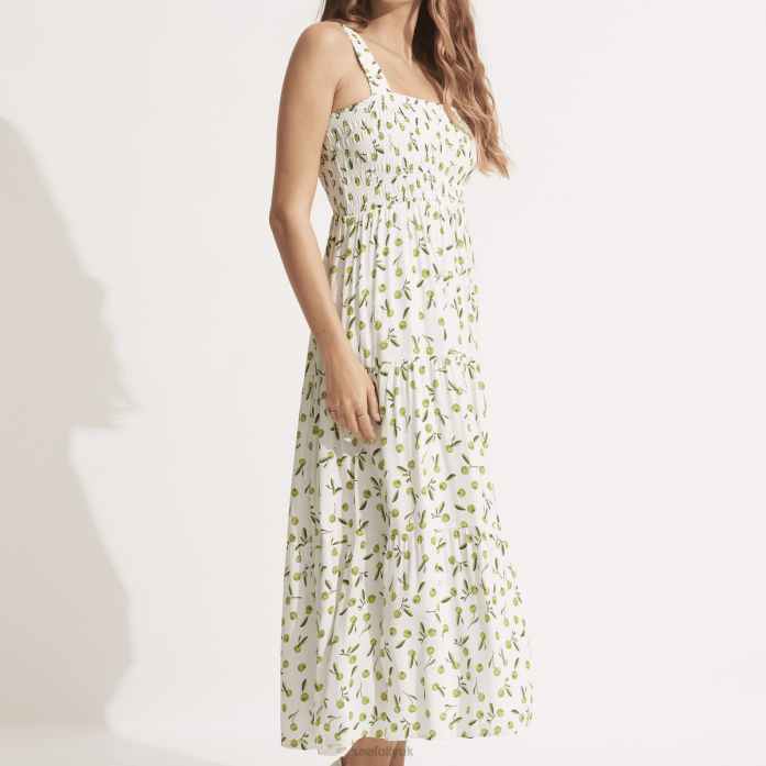 Summer Crush Midi Dress Soft Olive Seafolly Women Clothes JRJZ679