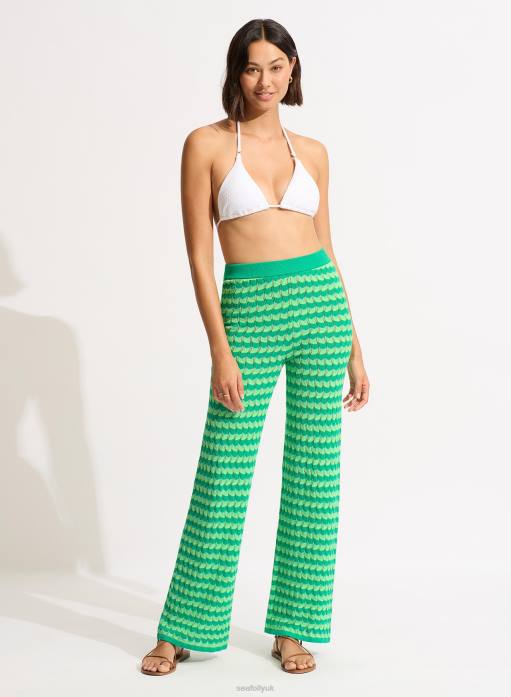 Carnaby Knit Pant Jade Seafolly Women Clothes JRJZ654