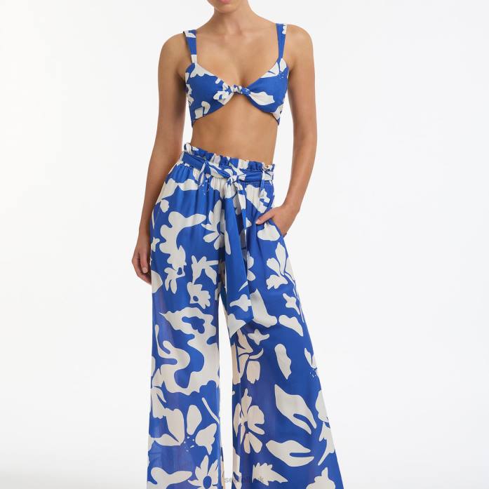 Emporio Flowing Pants Sapphire Seafolly Women Clothes JRJZ757