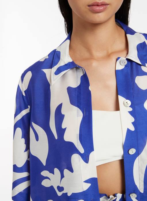 Emporio Short Sleeve Shirt Sapphire Seafolly Women Clothes JRJZ745