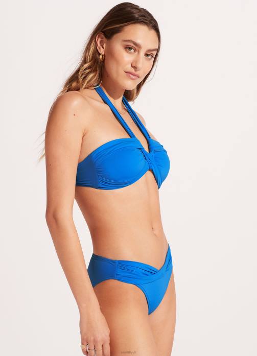 Collective Halter Bandeau Azure Seafolly Women Swimwear JRJZ175