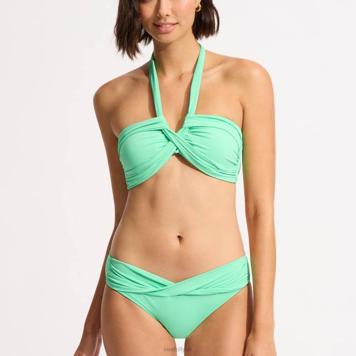 Collective Halter Bandeau Mint Seafolly Women Swimwear JRJZ187