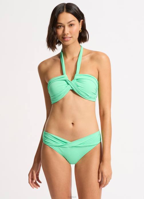 Collective Halter Bandeau Mint Seafolly Women Swimwear JRJZ187