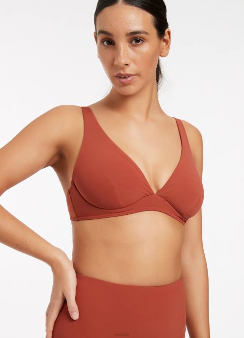 Jetset D/Dd Underwire Bikini Top Russet Seafolly Women Swimwear JRJZ589