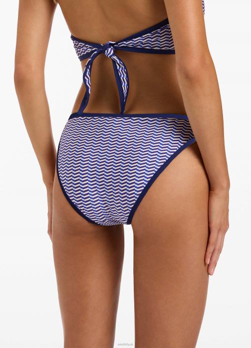 Amoudi Hipster Bikini Bottom Sapphire Seafolly Women Swimwear JRJZ368
