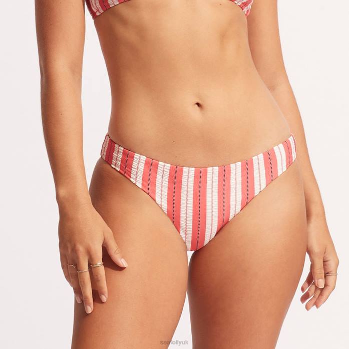 Cabana Hipster Pant Sunkissed Coral Seafolly Women Swimwear JRJZ480