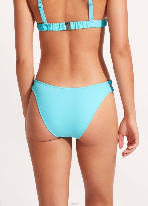 Collective Gathered Tab Pant Aquamarine Seafolly Women Swimwear JRJZ240
