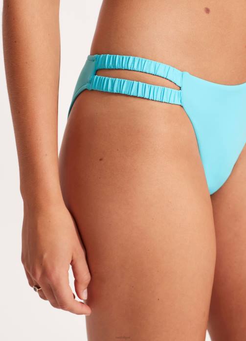 Collective Gathered Tab Pant Aquamarine Seafolly Women Swimwear JRJZ240