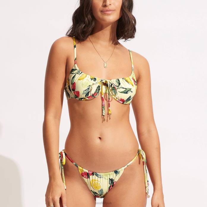 Drawstringtie Side Rio Pant Lemoncello Seafolly Women Swimwear JRJZ585