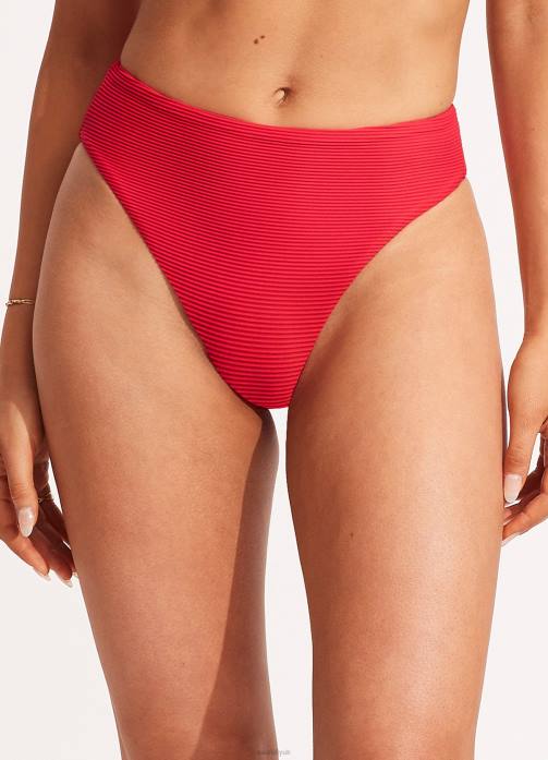 Essentials High Rise Pant Chilli Seafolly Women Swimwear JRJZ397