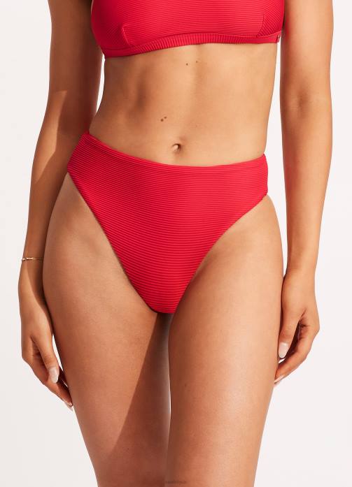 Essentials High Rise Pant Chilli Seafolly Women Swimwear JRJZ397