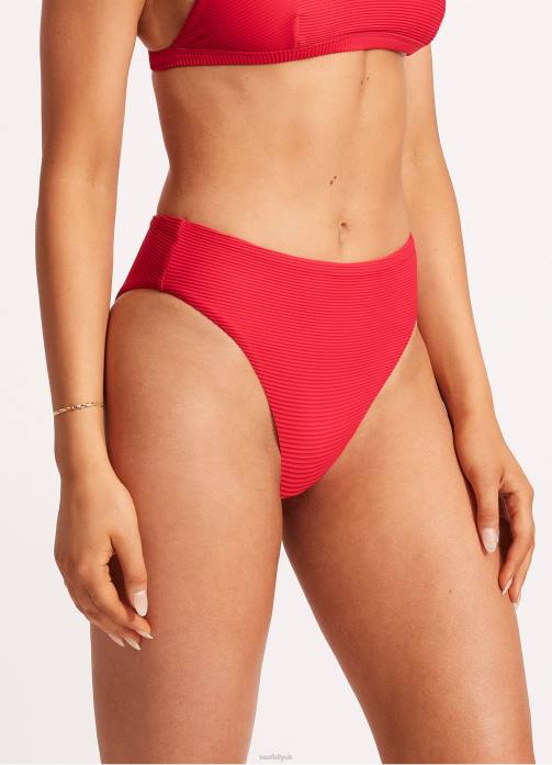 Essentials High Rise Pant Chilli Seafolly Women Swimwear JRJZ397