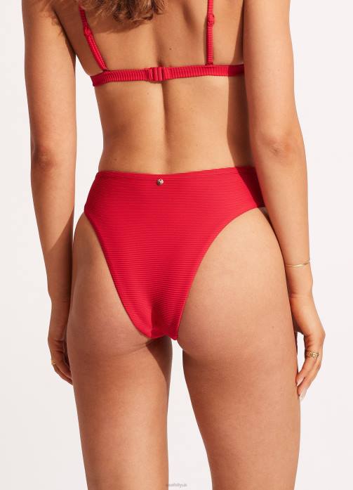 Essentials High Rise Pant Chilli Seafolly Women Swimwear JRJZ397