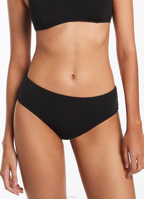 Jetset Boy Leg Pant Black Seafolly Women Swimwear JRJZ313