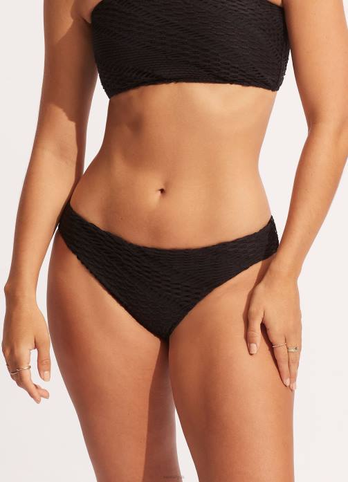 Marrakesh Hipster Pant Black Seafolly Women Swimwear JRJZ501