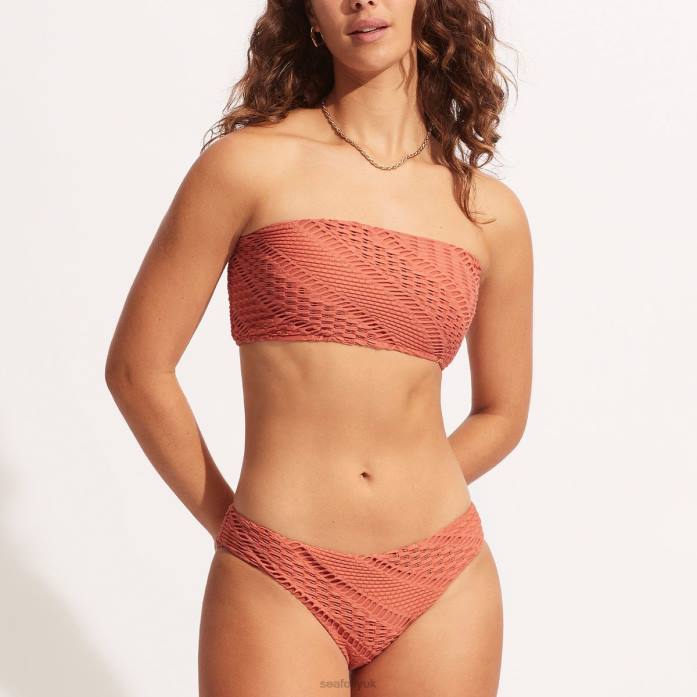 Marrakesh Hipster Pant Cinnamon Seafolly Women Swimwear JRJZ571