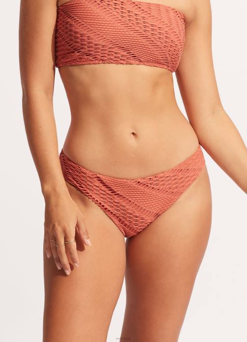 Marrakesh Hipster Pant Cinnamon Seafolly Women Swimwear JRJZ571