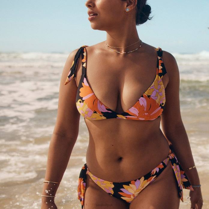 Palm Springs Tie-Side Pant Black Seafolly Women Swimwear JRJZ429