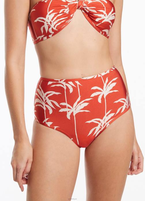 Palme High Waist Pant Cherry Seafolly Women Swimwear JRJZ557