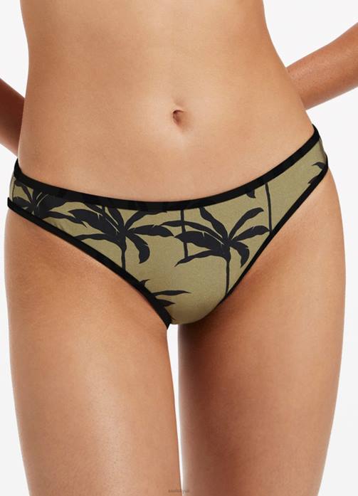 Palme Trim Hipster Pant Olive Seafolly Women Swimwear JRJZ433