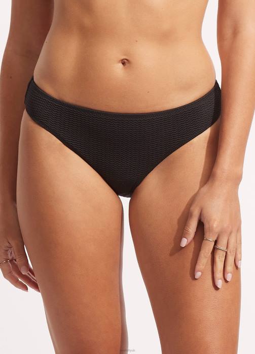 Sea Dive Hipster Pant Black Seafolly Women Swimwear JRJZ254