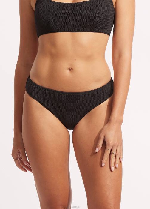 Sea Dive Hipster Pant Black Seafolly Women Swimwear JRJZ254