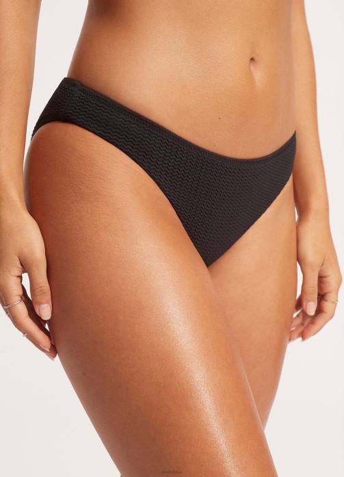 Sea Dive Hipster Pant Black Seafolly Women Swimwear JRJZ254