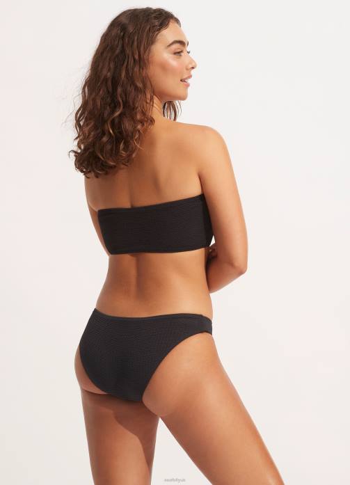 Sea Dive Hipster Pant Black Seafolly Women Swimwear JRJZ254