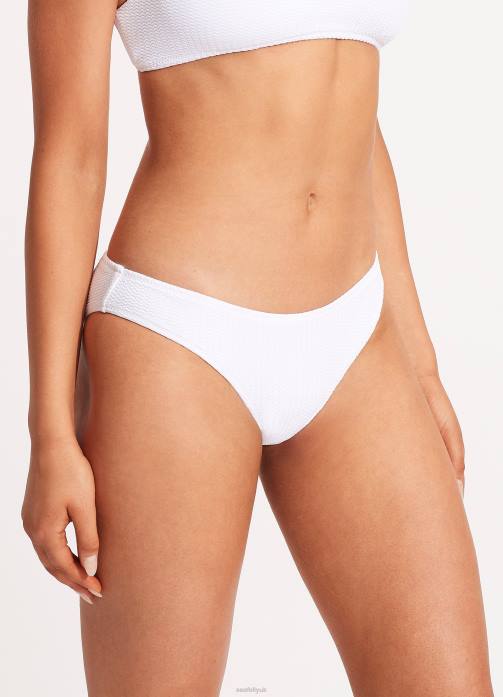Sea Dive Hipster Pant White Seafolly Women Swimwear JRJZ255