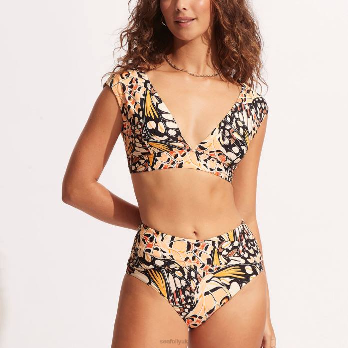 Take Flight High Waisted Pant Mandarin Seafolly Women Swimwear JRJZ616