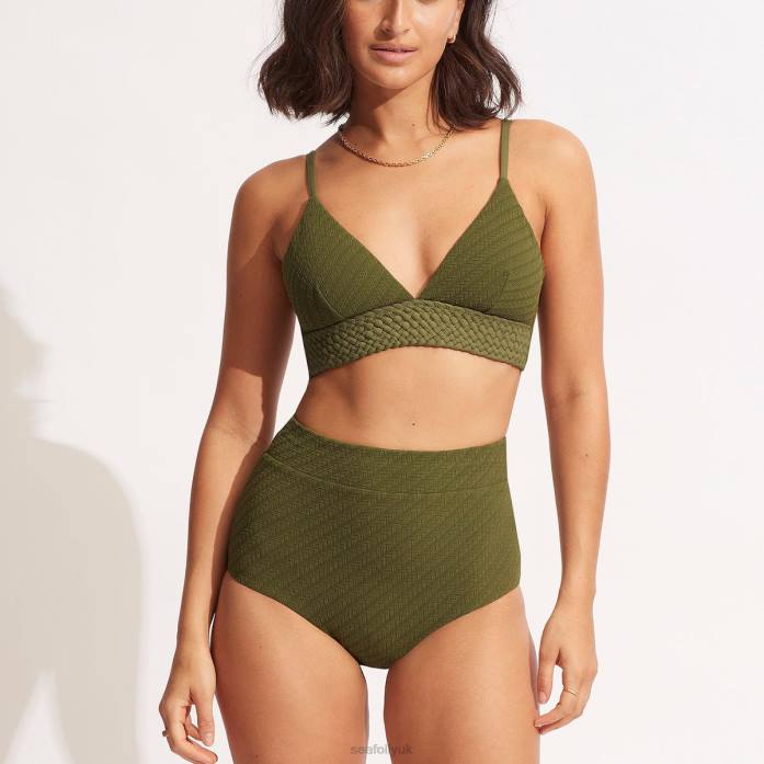 Willow High Waisted Pant Avocado Seafolly Women Swimwear JRJZ237