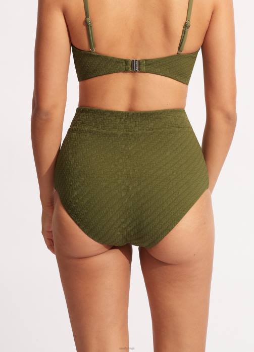 Willow High Waisted Pant Avocado Seafolly Women Swimwear JRJZ237