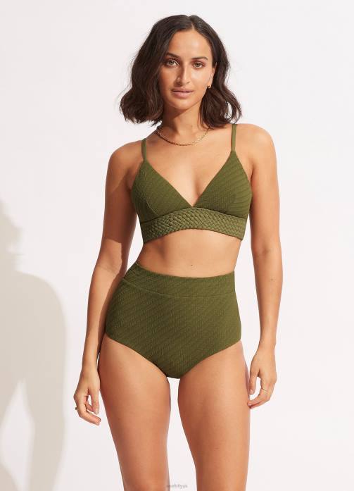 Willow High Waisted Pant Avocado Seafolly Women Swimwear JRJZ237