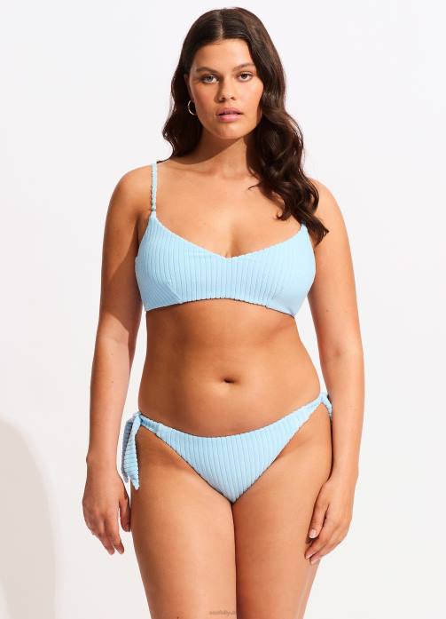 Havana Bralette Powder Blue Seafolly Women Swimwear JRJZ567