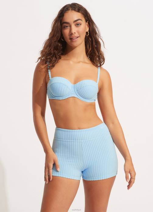 Havana Bustier Bra Powder Blue Seafolly Women Swimwear JRJZ569