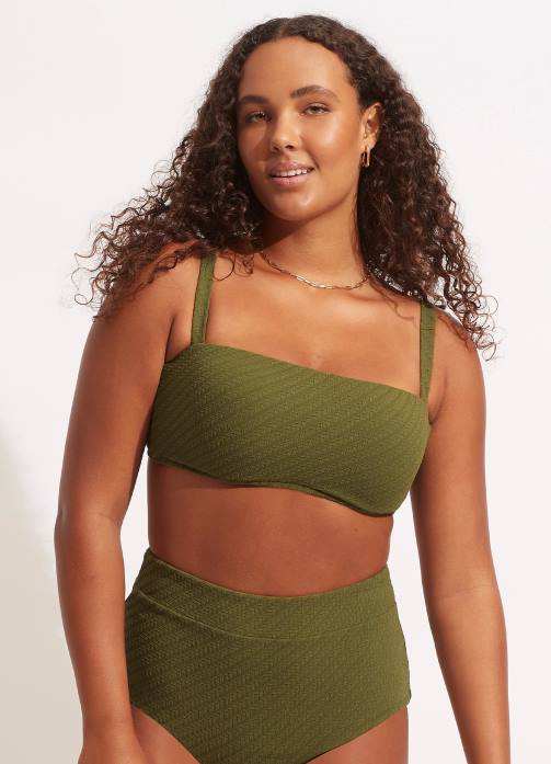 Willow Tank Bra Avocado Seafolly Women Swimwear JRJZ230