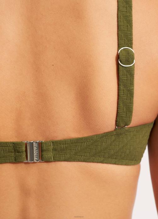 Willow Tank Bra Avocado Seafolly Women Swimwear JRJZ230